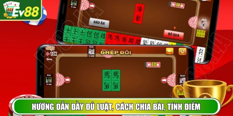 Hướng dẫn đầy đủ luật, cách chia bài, tính điểm