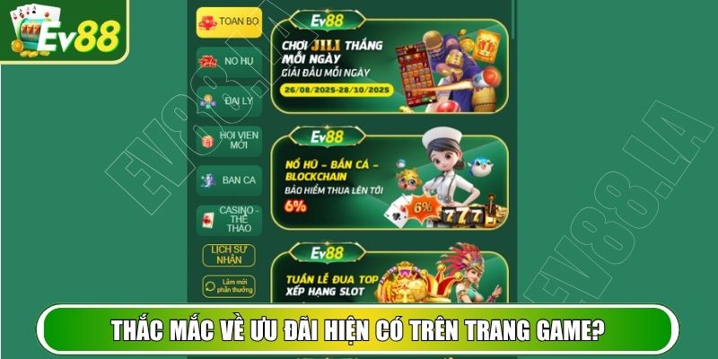 Thắc mắc về hoạt động ưu đãi tại nhà cái
